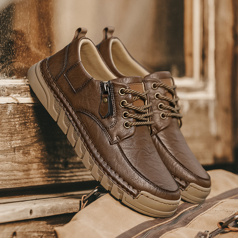 Enzo™ | Skórzane Buty na Zamek