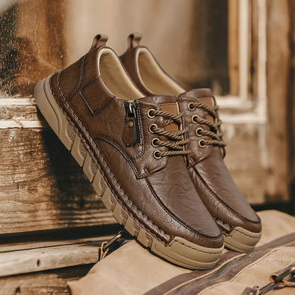 Enzo™ | Skórzane Buty na Zamek