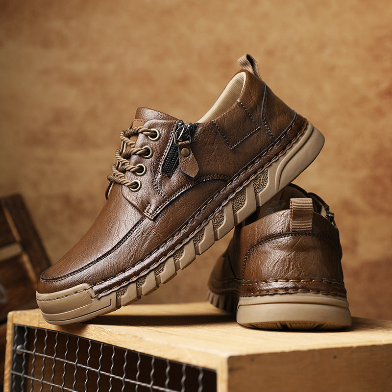Enzo™ | Skórzane Buty na Zamek