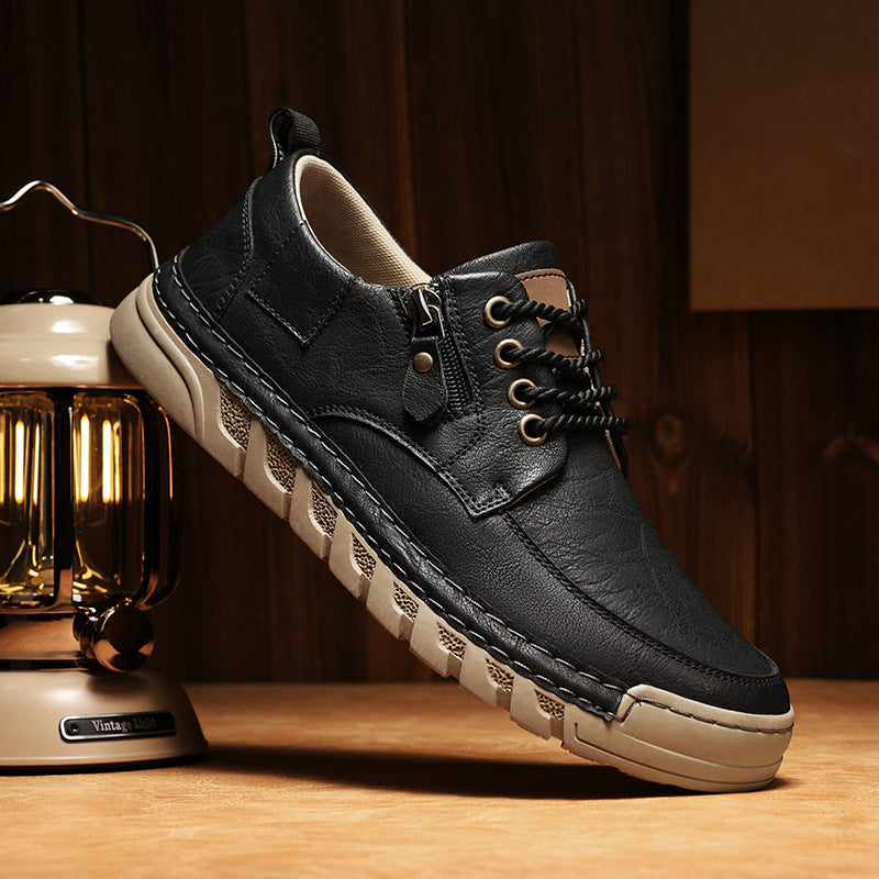 Enzo™ | Skórzane Buty na Zamek