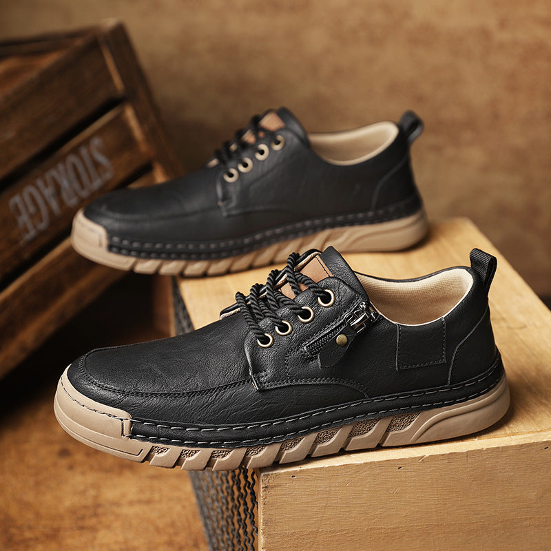 Enzo™ | Skórzane Buty na Zamek