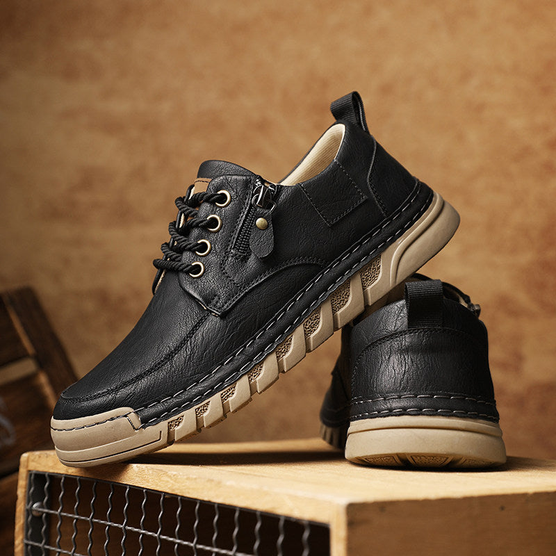 Enzo™ | Skórzane Buty na Zamek