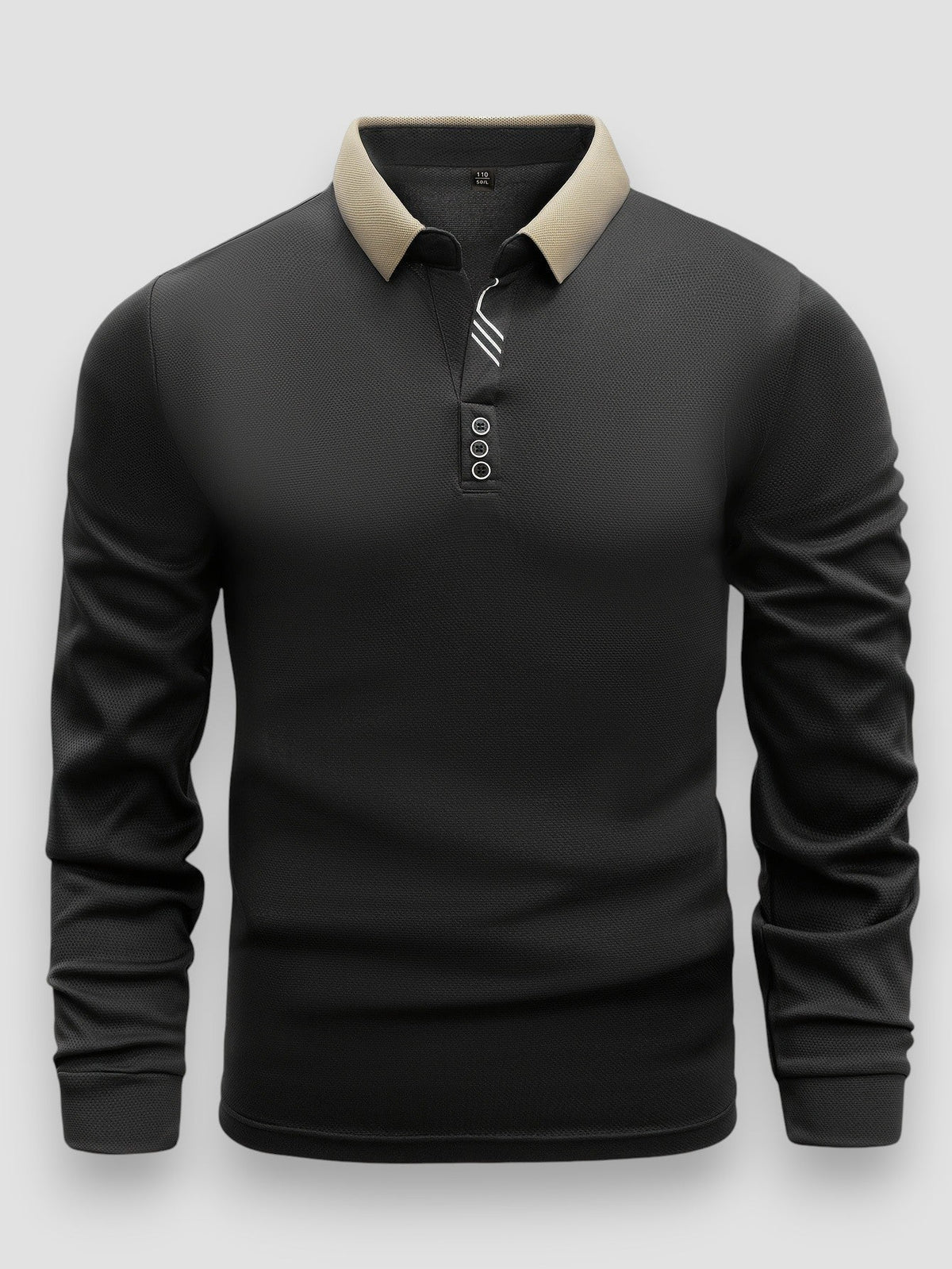 Garrett™ | Męska Koszulka Polo z Długim Rękawem