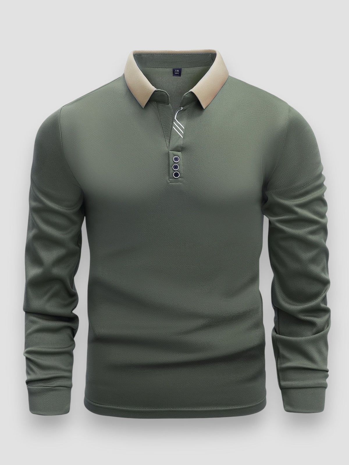 Garrett™ | Męska Koszulka Polo z Długim Rękawem